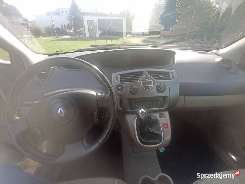 Renault scenic II 16 LPG srebrny wielkopolskie