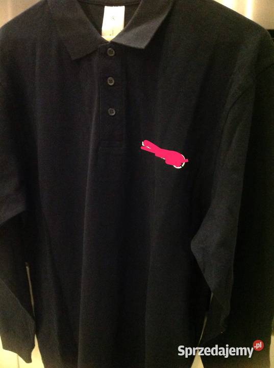 Koszula Polo Robocza L XL Granatowa Długi Rękaw lubuskie Nowa Sól