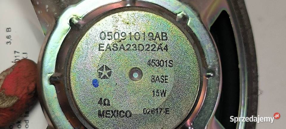 GŁOŚNIK DODGE DURANGO III 05091019AB osobowe kujawsko-pomorskie