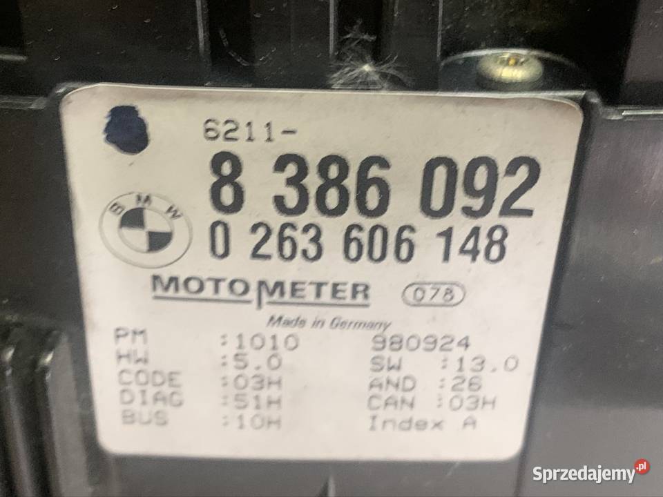 8386092 licznik zegary bmw 3 e46 Szczecin