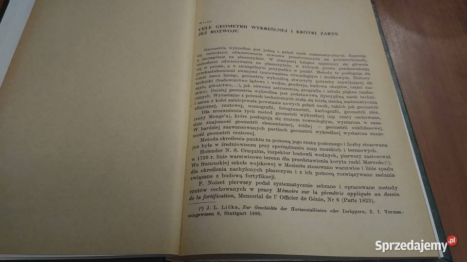 Geometria wykreślna T 1  Tadeusz Rachwał album z matematyka, statystyka Gdańsk