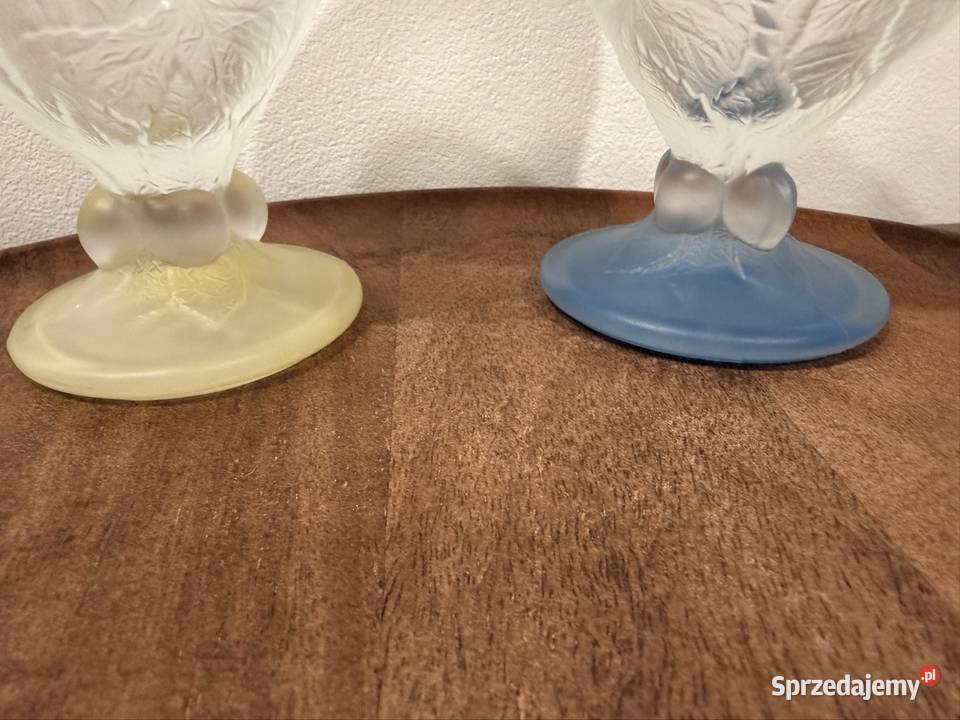 Śliczne masywne 2 kielich deserowe lubuskie Cybinka