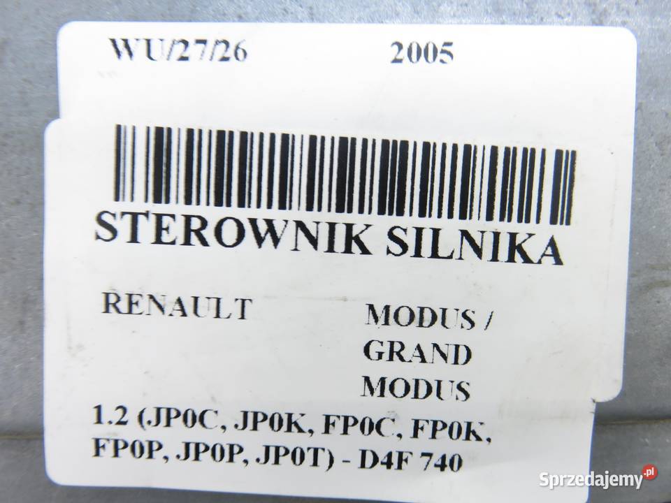 STEROWNIK RENAULT MODUS GRAND MODUS 12 małopolskie sprzedam