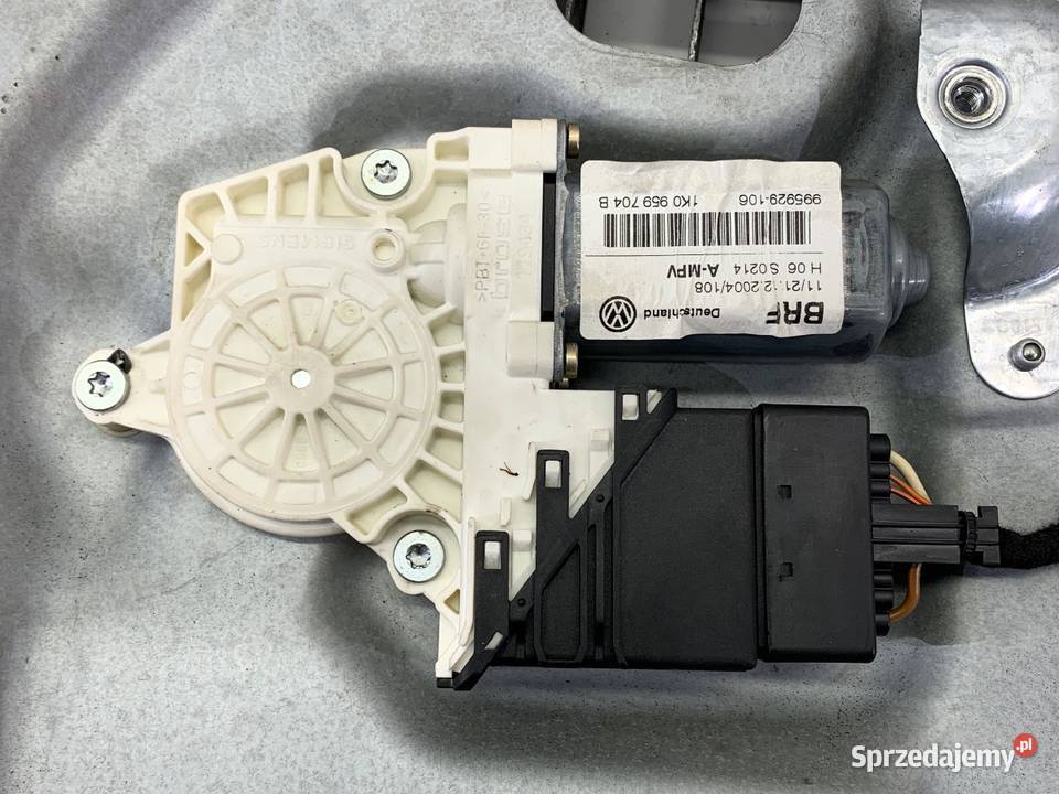 PODNOŚNIK SZYBY PRAWY TYŁ VW TOURAN 1K0959704B osobowe Mechanizmy opuszczania szyb sprzedam