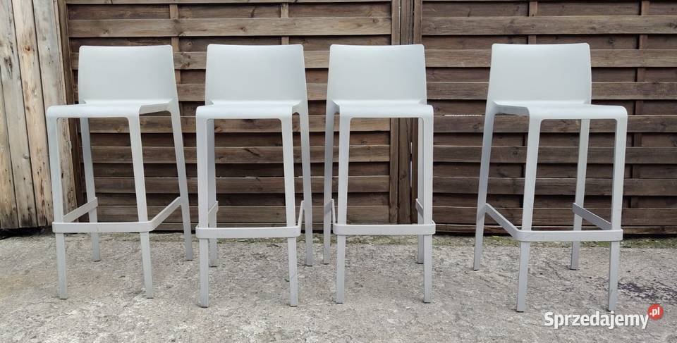 4 x hoker Pedrali Volt 678 wysoki barowy szary mazowieckie Warszawa