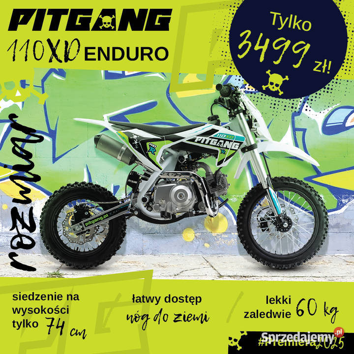 Nowośc Pit Bike PITGANG 110XD Enduro kayo w Nowy Sącz