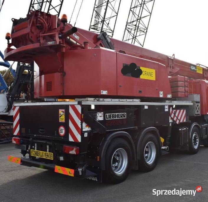 Scania dzwig samochodowy Liebherr Dźwigi samochodowe