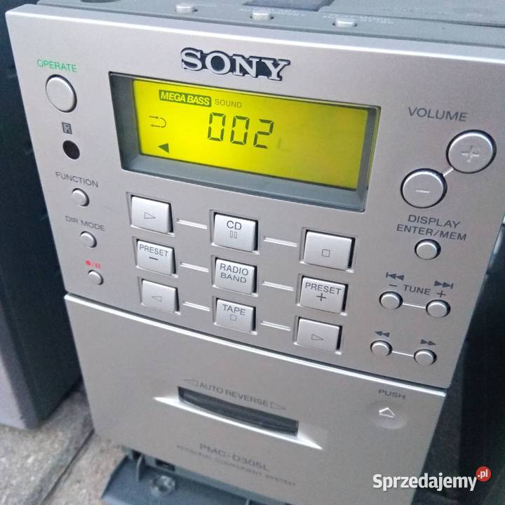 SONY PMCD305L miniwieża Magnetofon korektor CD Wieże i miniwieże Świebodzice