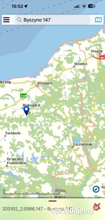 Działka budowlana nieopodal rzeki Byszyno