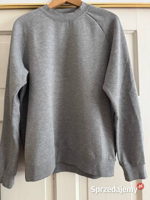 Bluza męska szara L gładka z bawełny ze śląskie Częstochowa