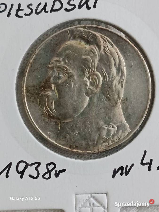 5 J Piłsudski 1938 r4 najniższy nakładrzadkość Konin
