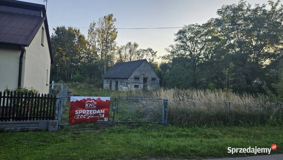 Działka 25 arów z budynkiem do adaptacji Grądy Sprzedaż małopolskie