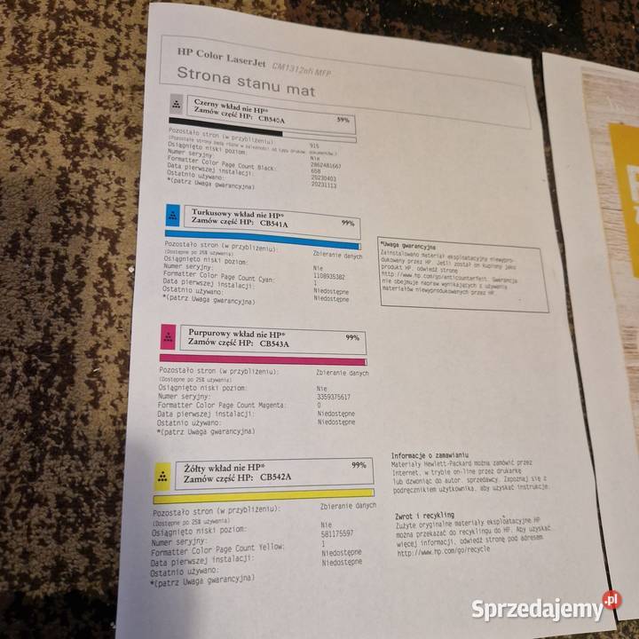 Drukarka hp color laserjet Fax kujawsko-pomorskie Bydgoszcz sprzedam