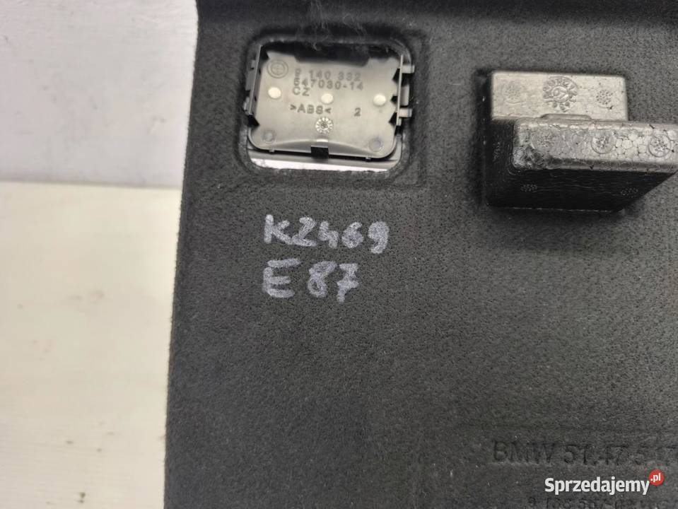 WYKŁADZINA PODŁOGA BAGAZNIKA BMW 1 E87 E81 LIFT sprzedam