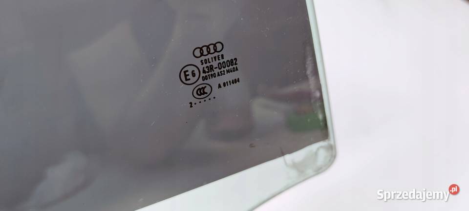 SZYBA BOCZNA DRZWI PRAWY TYŁ AUDI A7 4G8 2012R osobowe śląskie Przystajń