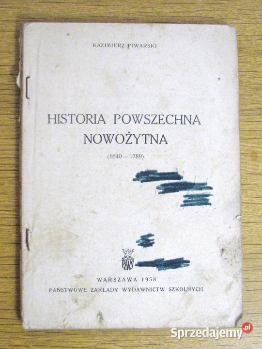 Kazimierz Piwarski - Historia powszechna nowożytna