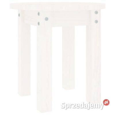vidaXL Stolik kawowy biały 35x35 lite drewno sprzedam