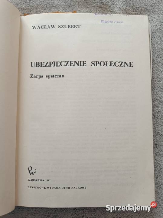 Ubezpieczenie Społeczne zarys W Szubert łódzkie Łódź