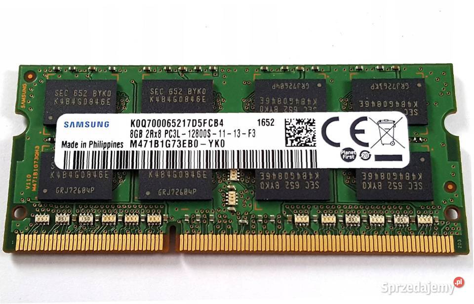 PAMIĘĆ RAM DDR3L 8GB DDR3 SODIMM PC3L 12800S DDR3 Warszawa