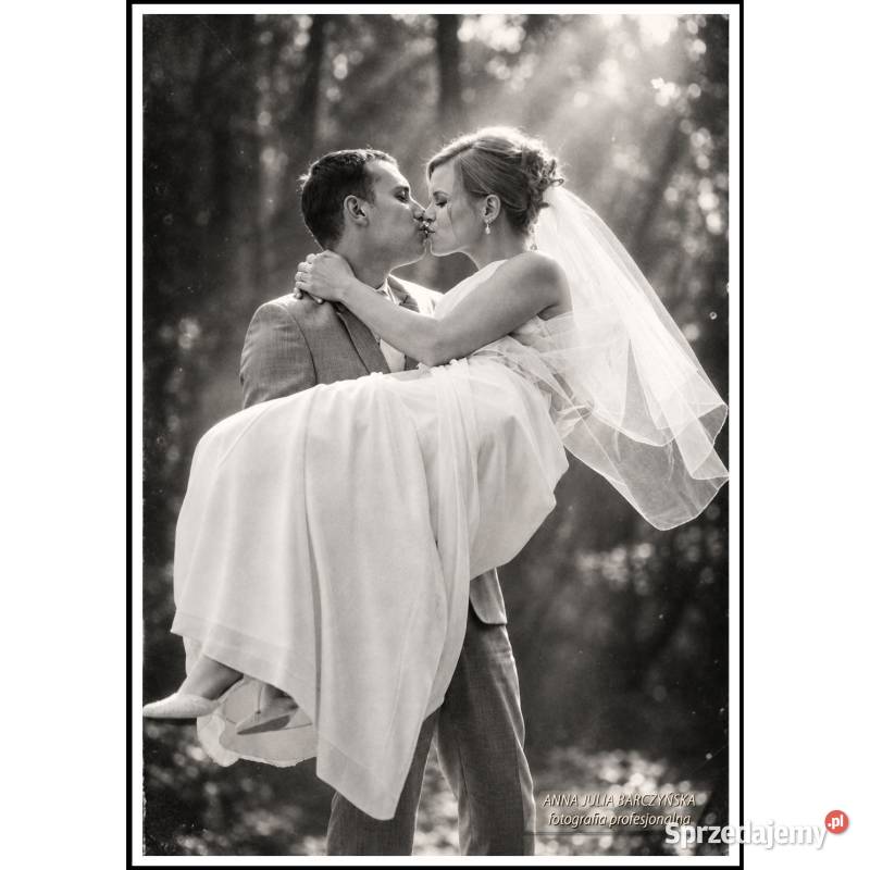 Artystyczna Fotografia Ślubna BW Czarnobiałe
