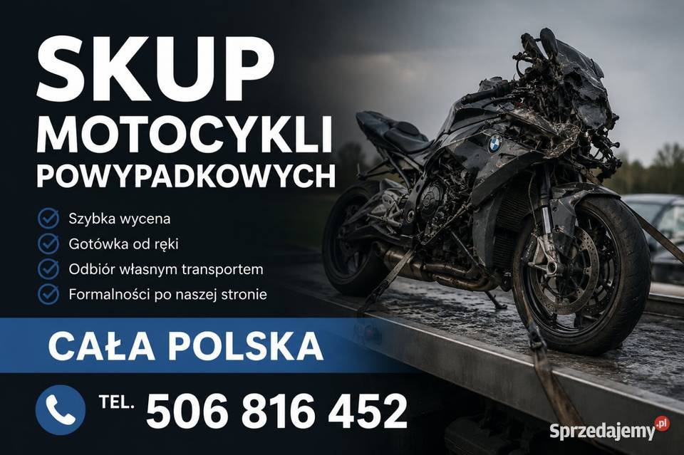 Miałeś wypadek na motocyklu Zadzwoń i sprzedaj Gdańsk