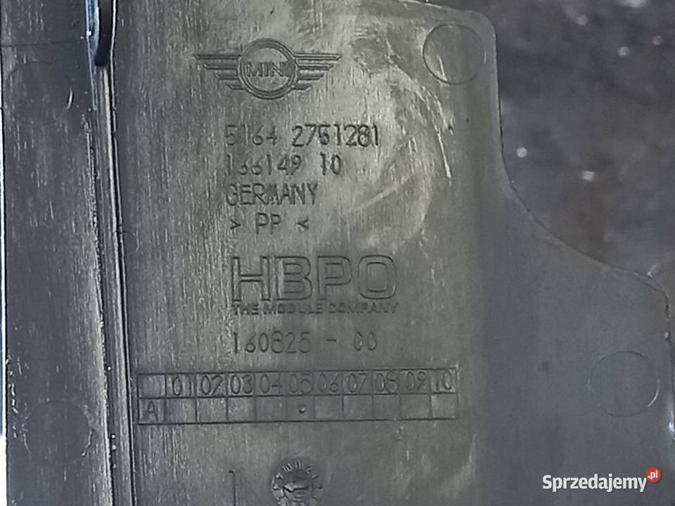 MINI COOPER I 04r kierownica wlot powietrza Kielce