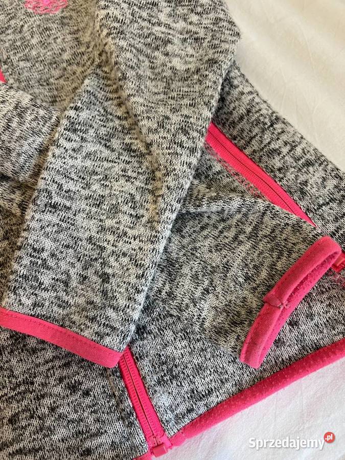 Polar sweter kurtka szary melanż różowy HIT różowy podkarpackie Jasło