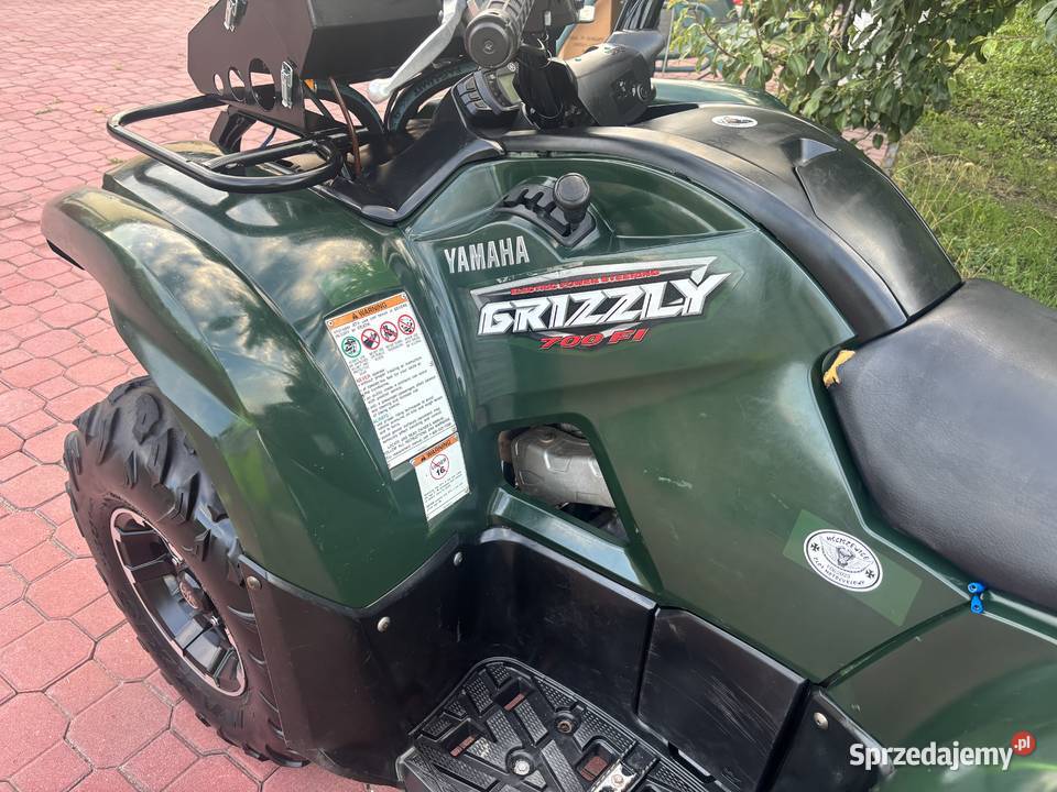 Yamaha Grizzly 700 Okazja Piękna Zarejestrowana Motocykle, skutery, quady Zakrzów