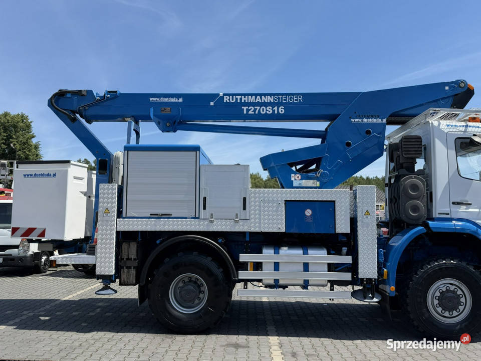 Mercedes AXOR 1829 4x4 Zwyżka RUTHMANN STEIGER manualna Widełki