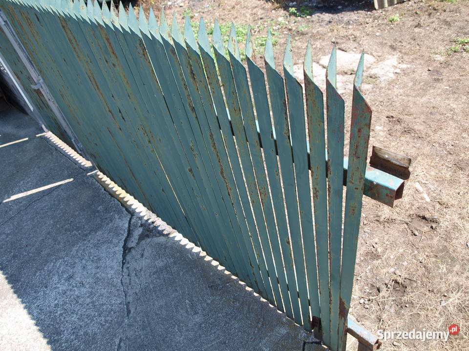 Brama wjazdowa dwu skrzydłowa 470 Furtka 1 m Ogrodzenia i bramy Kalisz