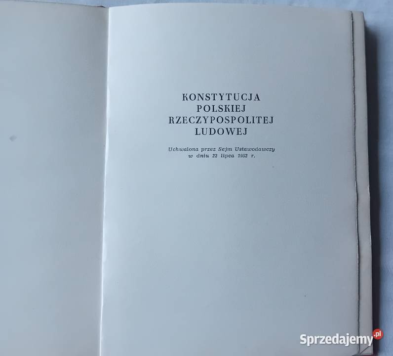 Bolesław Bierut O Konstytucji Polskiej Antykwariat wielkopolskie Koźminek