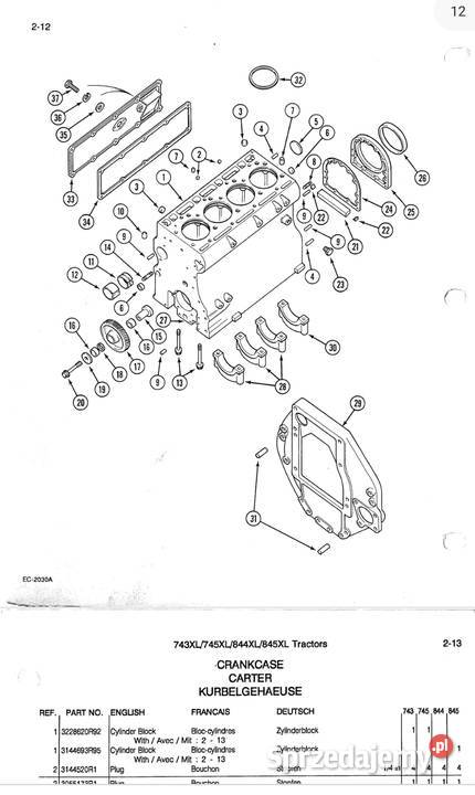 Katalog części zamiennych ciągnik IHC