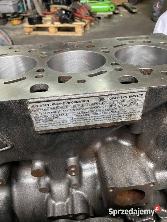 JCB 444 Dieselmax 97kW 44L blok silnika pełnej Jastrzębniki