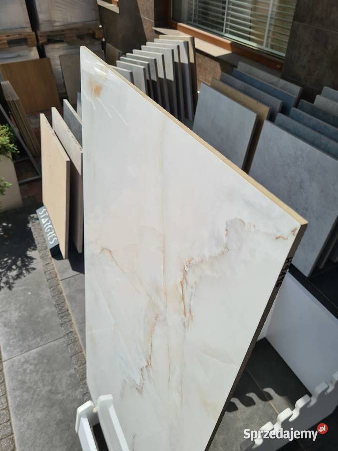 PŁYTKA gres ONYX BLANCO LOGAN SNOW POLER 60X120 Dom i Ogród Opoczno