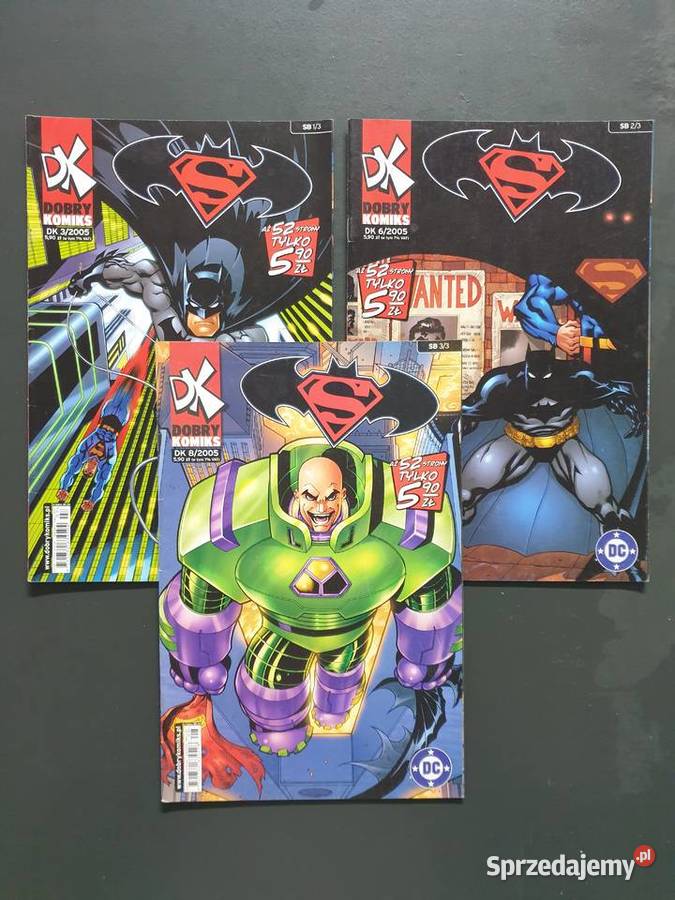 Superman Batman kompletna miniseria 3 komiksy Polskie Gdynia sprzedam