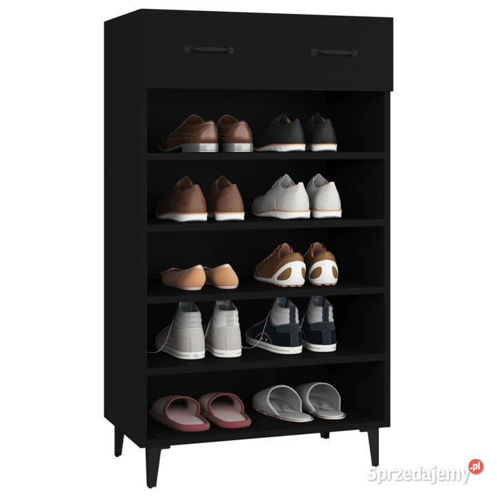 Szafka na buty czarna 60x35x105 materiał Warszawa
