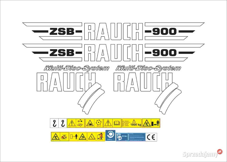 Naklejki Rauch ZSB 935 MDS mocny klej odporne Pleszew