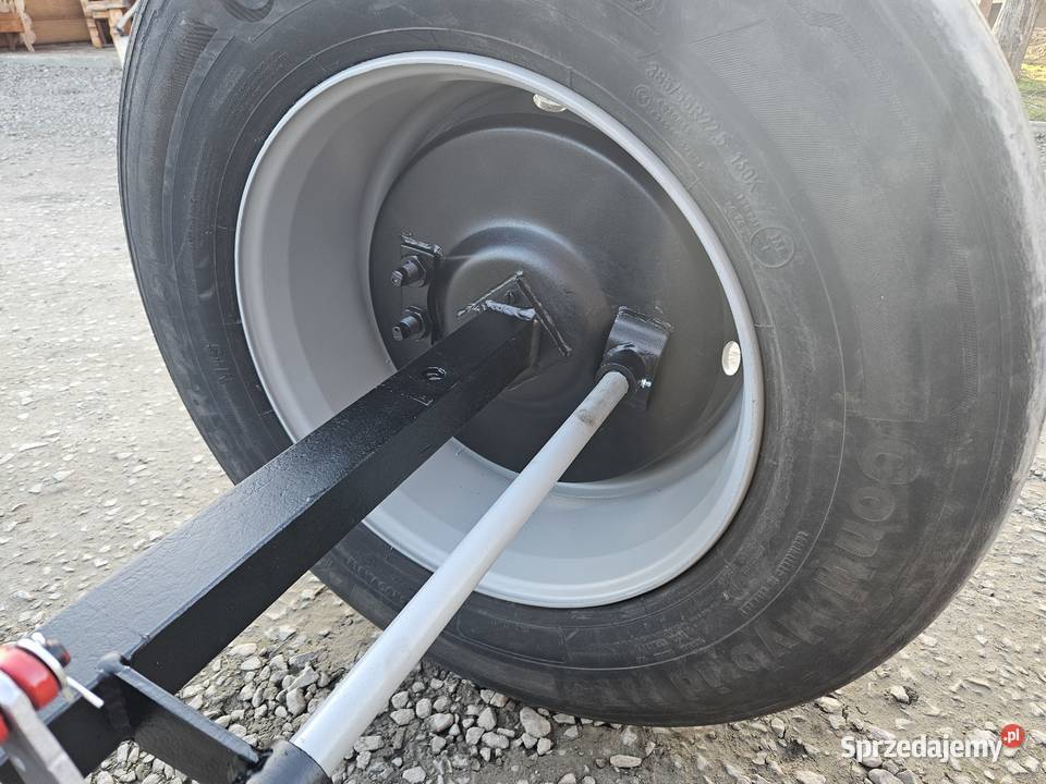 Oś do przyczepy rolniczej z hamulcem koła