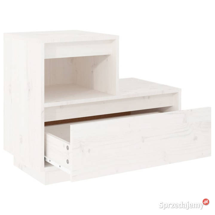 Szafki nocne 2 białe 60x34x51 lite drewno Warszawa