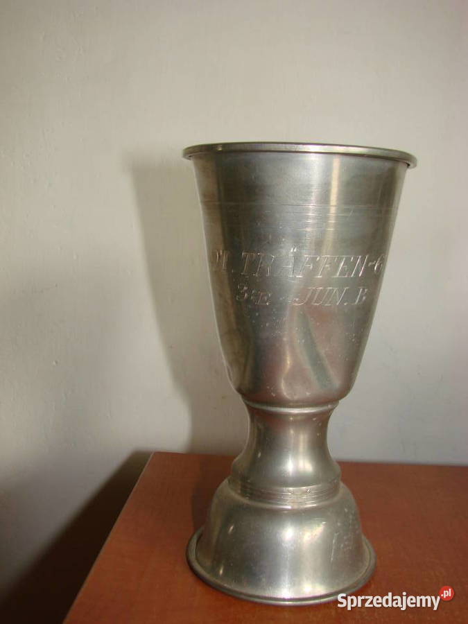 Svensk Tenn cynowy puchar nagrodowy 1963r Pruszcz Gdański
