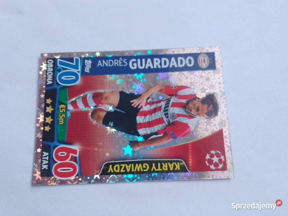 Karta gwiazdy Andres Guardado Match Attax Chrzanów