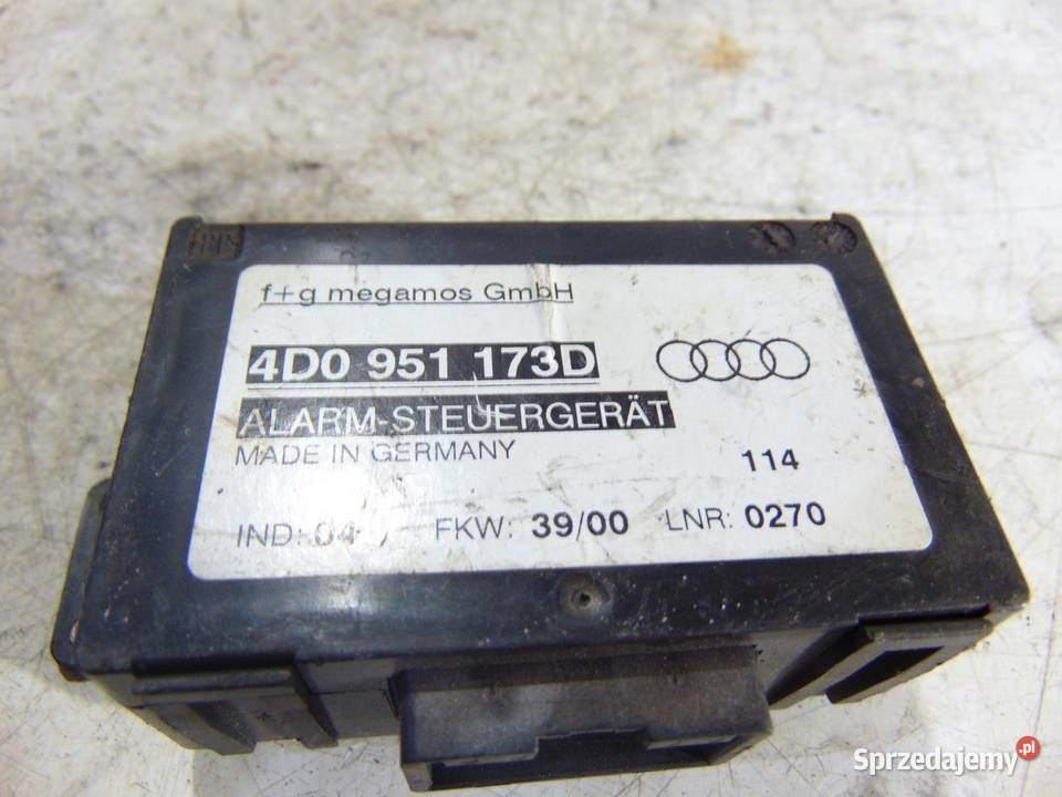 MODUŁ STEROWNIK ALARMU AUDI A8 D2 4D0951173D sprzedam