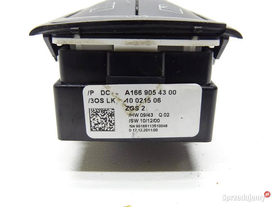 PRZEŁĄCZNIK WŁĄCZNIK STEROWANIA SZYB A1669054300