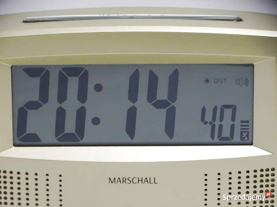 Mówiący radiowy zegarbudzik z termometrem stołowy Dom i Ogród Biłgoraj