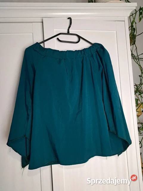 Stylowa bluzka hiszpanka w kolorze głębokiego 3/4 pomorskie Trąbki Wielkie