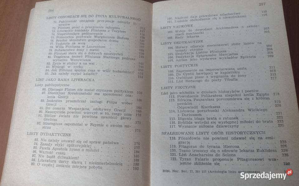 Antologia listu antycznego Jerzy Schnayder Gdańsk