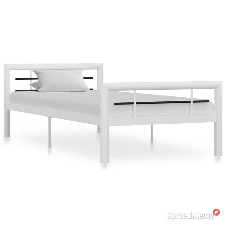 Łóżko Metalowe Białe Rama Łóżka Ze Stelażem mazowieckie sprzedam