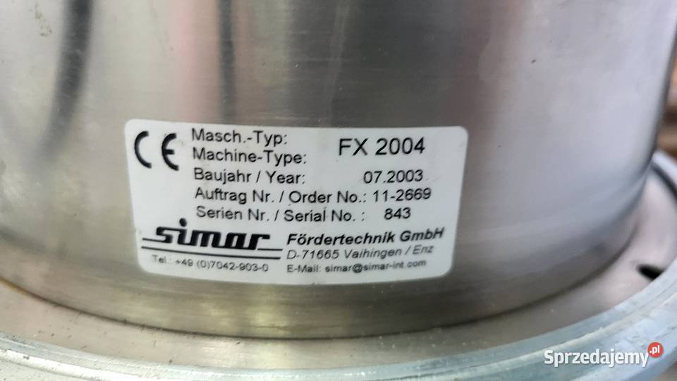 Zaciąg tworzywa Simar FX 2004 z dozownikiem Białogard sprzedam