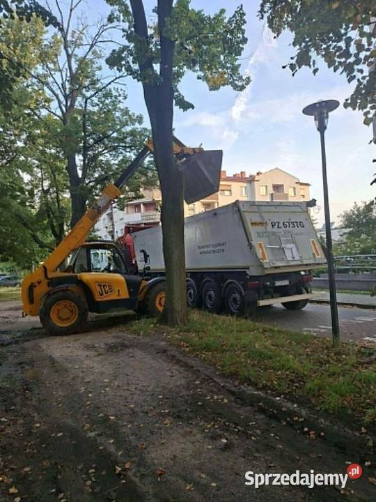 USŁUGI ŁADOWARKĄ TELESKOPOWĄ 7m3t Środa Wielkopolska usługi budowlane
