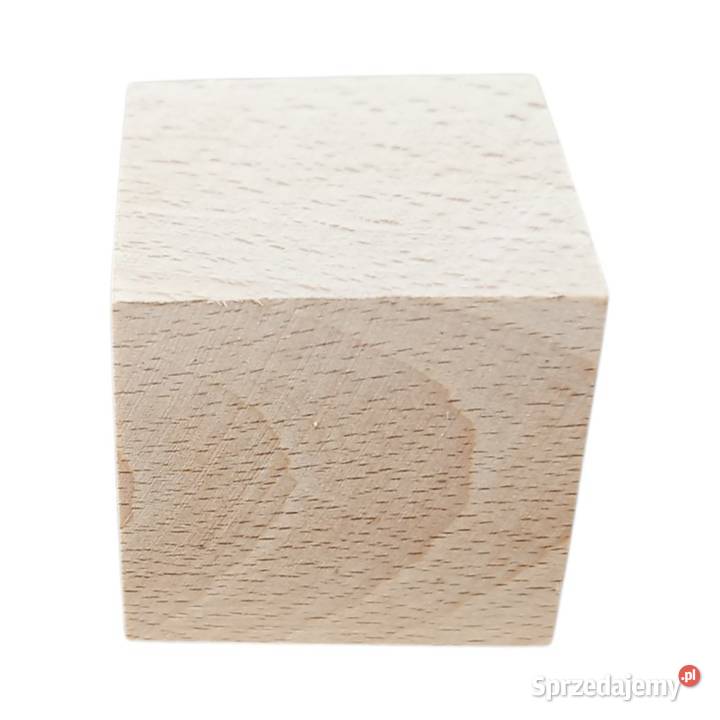 Kostka klocek drewniany 40x40x40mm decoupage sprzedam